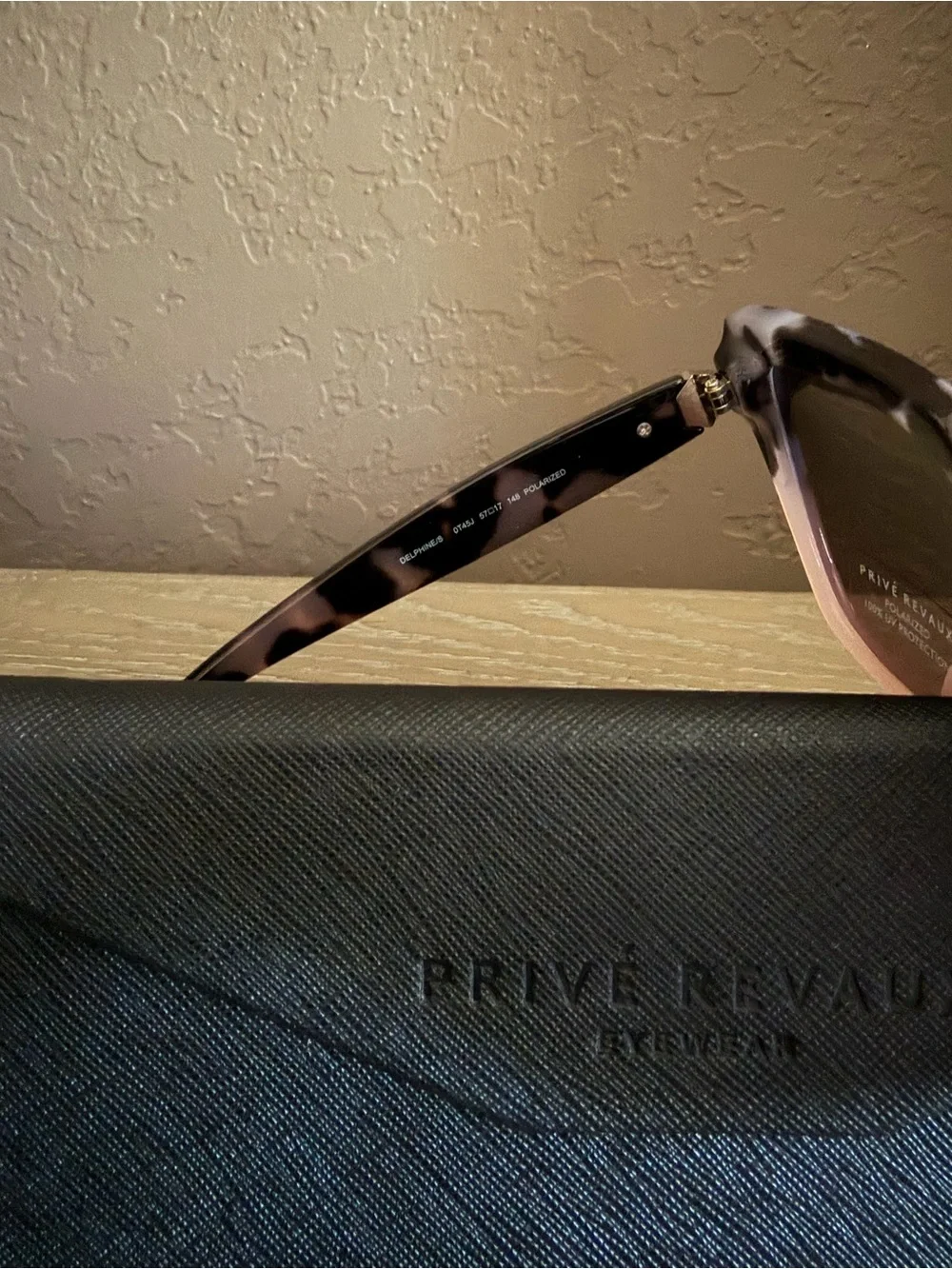 Prive Revaux - Black, Grey, Pink, Tortoise Sunglasses, “Delphine”Polarized, NEW